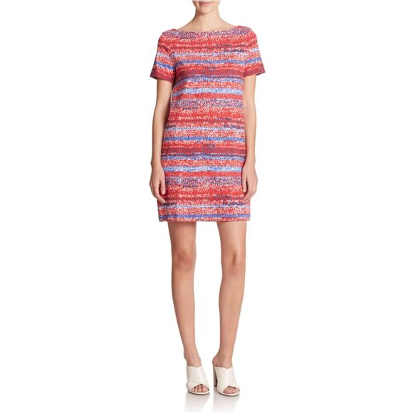 Tory Burch Cotton Knit PRINT T-Shirt Dress - Picture 3 of 8